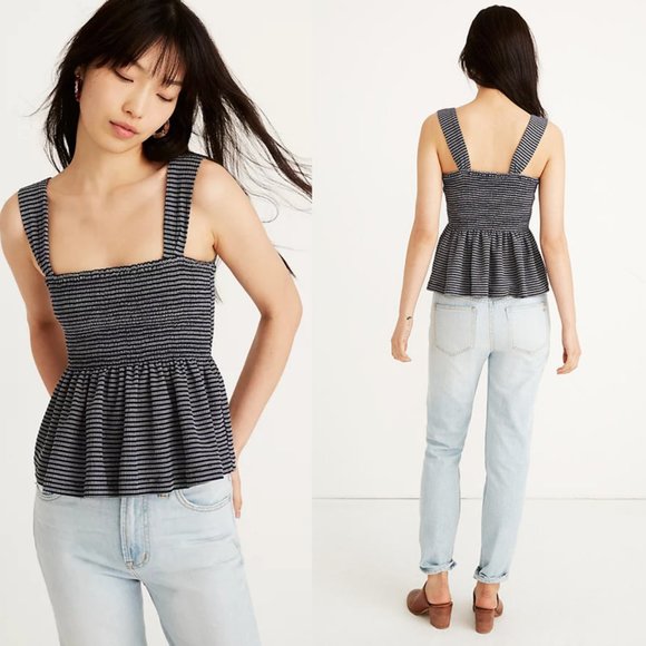madewell peplum tank
